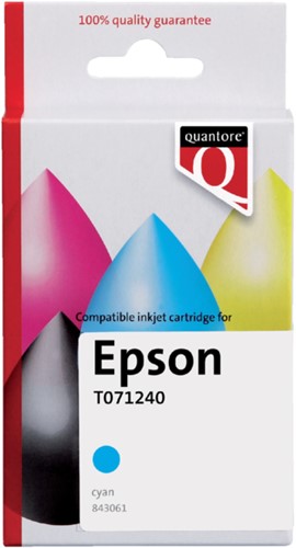 Inktcartridge Quantore Epson T071240 blauw