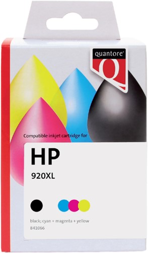 Inktcartridge Quantore alternatief tbv HP CH081AE 920XL zwart + 3 kleuren