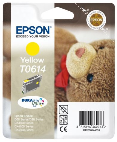 Inktcartridge Epson T0614 geel