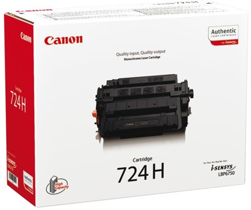 Tonercartridge Canon 724H zwart HC