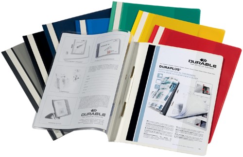 Snelhechtmap Durable Duraplus A4 geel-3