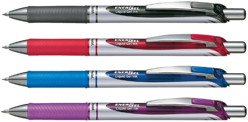 Gelschrijver Pentel BL77 Energel medium rood-2