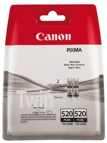 Inktcartridge Canon PGI-520 zwart 2x