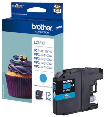 Inktcartridge Brother LC-123C blauw
