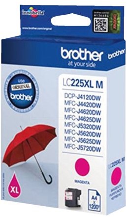 Inktcartridge Brother LC-225XLM rood HC