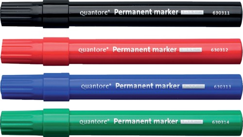 Permanent marker Quantore rond 1-1.5mm assorti 4 stuks-2