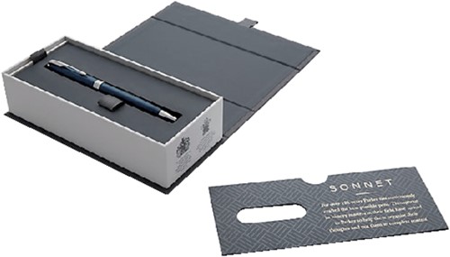 Balpen Parker Sonnet blue lacquer CT medium-1