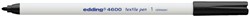 Textielmarker edding 4600 rond 1mm zwart