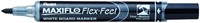 Whiteboardmarker Pentel MWL5SBF Maxiflo rond 1.5-4.5mm zwart