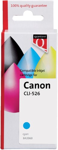 Inktcartridge Quantore Canon CLI-526 blauw