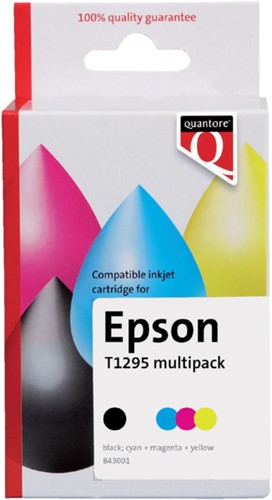 Inktcartridge Quantore Epson T129545 zwart + 3 kleuren