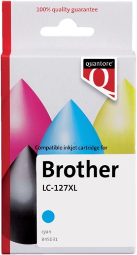Inktcartridge Quantore Brother LC-125XL blauw