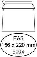 Envelop Quantore bank EA5 156x220mm zelfklevend wit 500 stuks
