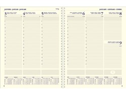 Kantooragenda's weekoverzicht met spiraal