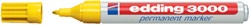 Viltstift edding 3000 rond 1.5-3mm geel