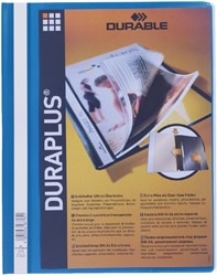 Snelhechtmap Durable Duraplus A4 blauw