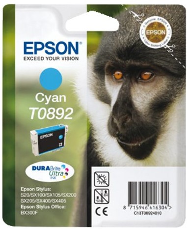 Inktcartridge Epson T0892 blauw