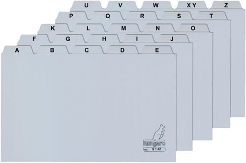 Alfabet HF2 110x150mm PP grijs-2