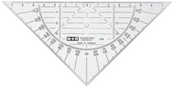 Geodriehoek M+R 2316 160mm transparant
