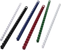 Bindrug GBC 12mm 21rings A4 wit 100 stuks-2
