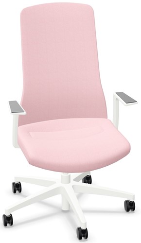 Interstuhl PURE PU113 bureaudraaistoel - Interior edition Light Pink - Smart-Spring 3D zitbeweging Meer design voor de thuiswerkplek