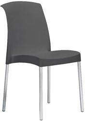Jamy designstoel - recyclebaar PP - geannodiseerd 4-poots frame - diverse kleuren